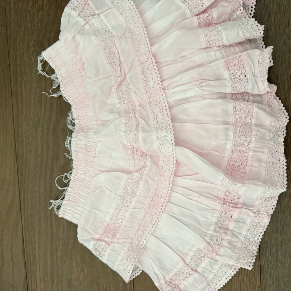 LoveShackFancy Pink Ruched Fabric